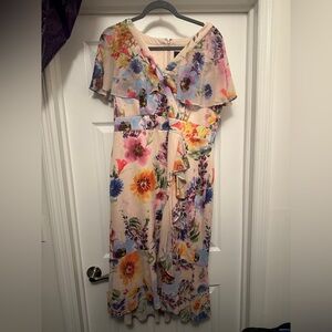 Floral Wrap Dress